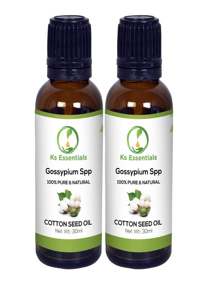 Ks Essentials 100% Pure Cotton Seed Oil (Gossypium Spp) (PACK OF 2-30 ML) - Image 1