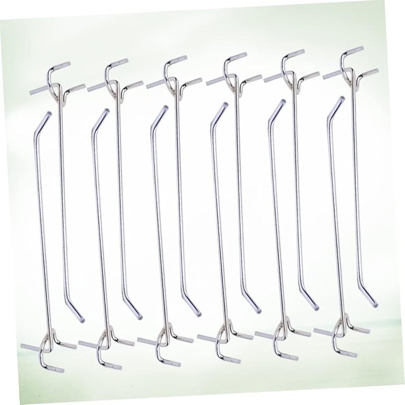 PartyKindom 50 Pack Door Hangers 3 Fork Triangular Hole Board Hooks Easy Install No Tools Needed Size 7X3 2cm - Image 4