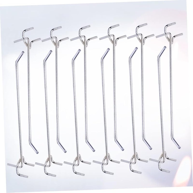 PartyKindom 50 Pack Door Hangers 3 Fork Triangular Hole Board Hooks Easy Install No Tools Needed Size 7X3 2cm - Image 3
