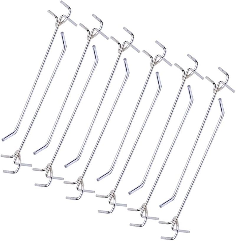 PartyKindom 50 Pack Door Hangers 3 Fork Triangular Hole Board Hooks Easy Install No Tools Needed Size 7X3 2cm - Image 1