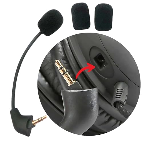 TUANRIVER Hyperx Cloud 2 Mic Replacement, (Old Version Before 2021), Cloud X, Cloud II, Cloud Core, Cloud Pro Silver – Noise Cancelling Boom Microphone Compatible with Gaming Consoles, PC, 3.5mm Jack - Image 1