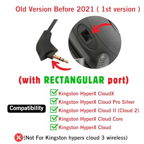 TUANRIVER Hyperx Cloud 2 Mic Replacement, (Old Version Before 2021), Cloud X, Cloud II, Cloud Core, Cloud Pro Silver – Noise Cancelling Boom Microphone Compatible with Gaming Consoles, PC, 3.5mm Jack - Image 2