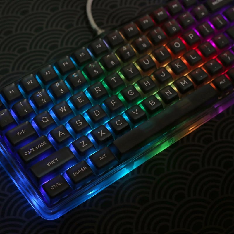 Sumgsn 142 Keys SA Keycaps Black Doubleshot Translucent Keycaps Fit for 61/64/87/104/108 Cherry Mx Switches ISO ANSI Layout Mechanical Keyboard Alice Keyboard - Image 5