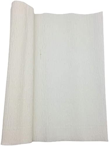 3A Featuretail 8ft Length/20in Width Crepe Paper Roll/Wrinkled Paper for Flower Making, Bouquet Wrapping and Craft (White, 2 Roll) - Image 5