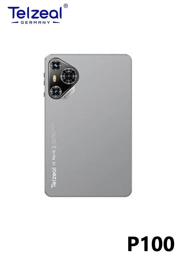Telzeal P100 Android 13 Tablet | 10.1-Inch HD Display | 8GB RAM + 512GB ROM | Octa-Core Processor | Dual SIM + 5G WiFi | 8000mAh Long Battery | Wireless Keyboard & Mouse | Dual Cameras – Grey - Image 2