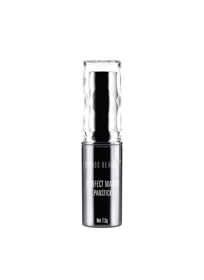Perfect Match Panstick Foundation | Lightweight, Full Coverage Foundation With Natural And Dewy Finish For Face Makeup| Easy To Apply With Hand Stick Applicator | Shade-02, 7.5Gm |