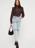 DOROTHY PERKINS Ripped High Waist Jeans