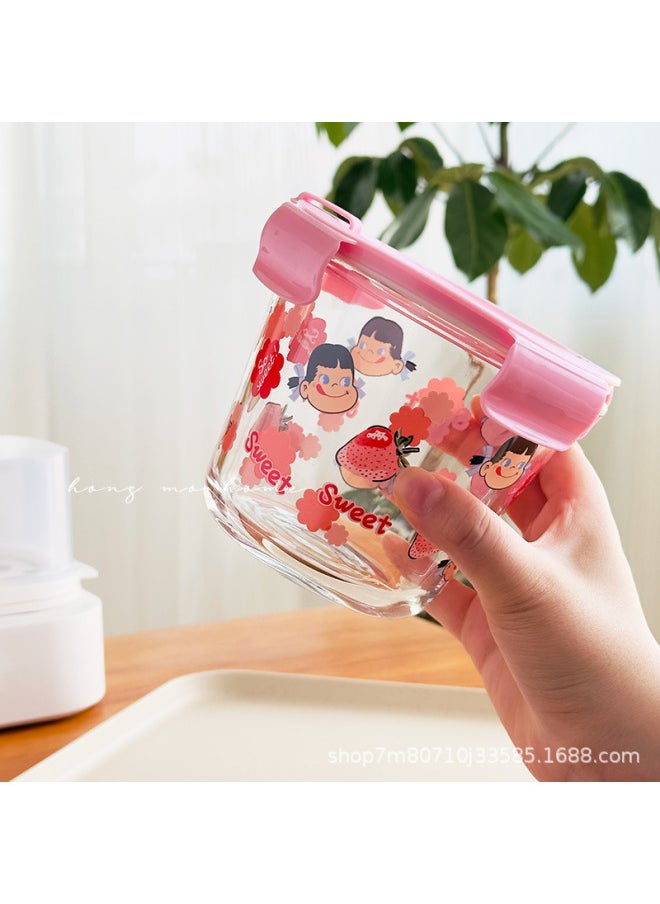 Generic - Glass Round Soup Bowl Food Grade Sealed Large Capacity High Temperature Resistant Microwave Oven Preservation Box Safety Bowl Suit Lunch Box-Specifications:1 Square Bowl With Airless Lid-Color:Individually Packaged - Image 1
