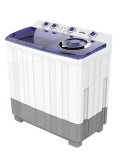 EGNRL Semi Automatic Washers Twin Tub Light Grey 15 Kgs Twin Tub Single Layer Mechanical With Timer EGWM1650 1 Year Brand Warranty