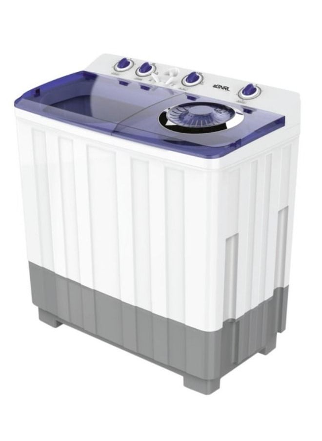 EGNRL - EGNRL Semi Automatic Washers Twin Tub Light Grey 15 Kgs Twin Tub Single Layer Mechanical With Timer EGWM1650 1 Year Brand Warranty - Image 1