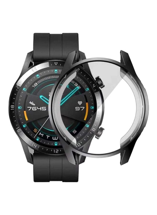 VINSOC Protective AntiScratch TPU Case Cover for Huawei GT2 46mm Smartwatch Black/Clear - Image 3