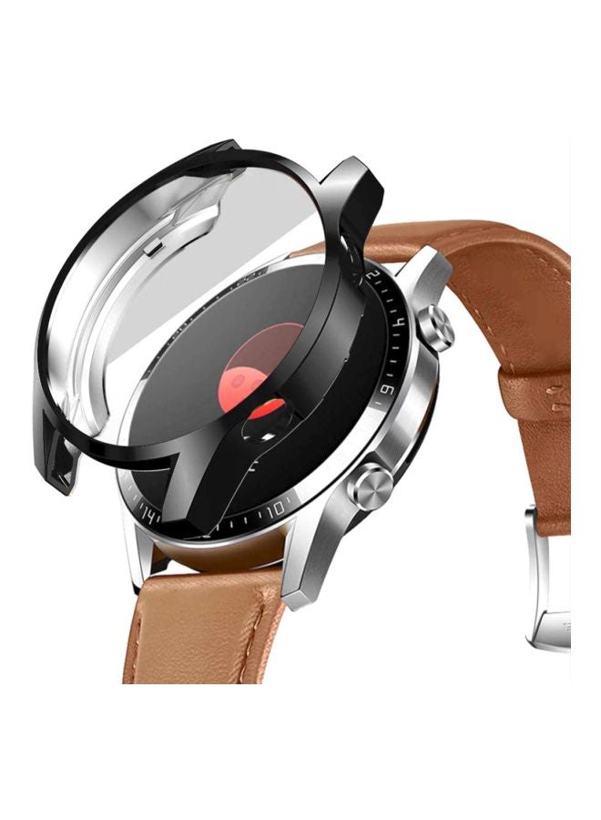 VINSOC Protective AntiScratch TPU Case Cover for Huawei GT2 46mm Smartwatch Black/Clear - Image 5