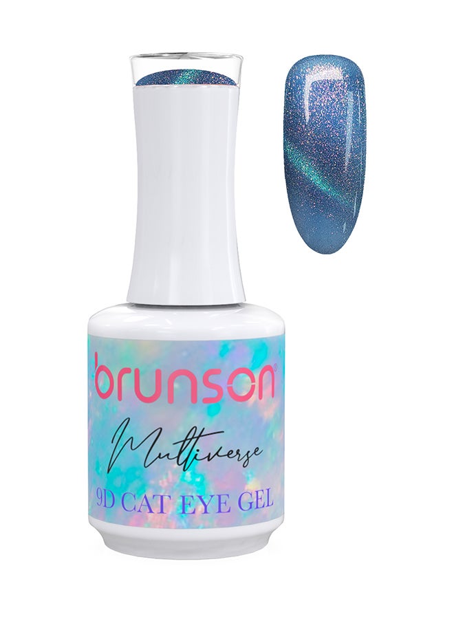 brunson طلاء أظافر جل مغناطيسي 9D عين القط متعدد الأكوان جل لامع UV LED 18 مل جل شيميلون مغناطيسي قابل للإزالة جلش طلاء D24N
