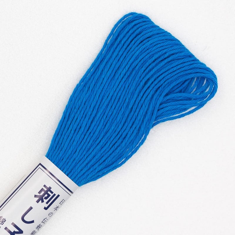 Olympus オリムパス製絲(Olympus Thread) SASHIKO Thread 22YD, Solid # 27, Sapphire Blue - Image 2