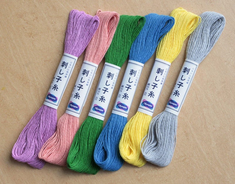 Olympus オリムパス製絲(Olympus Thread) SASHIKO Thread 22YD, Solid # 27, Sapphire Blue - Image 1
