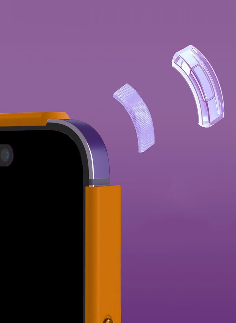 Wtech Apple iPhone 17 5G 2025 Luxury Leather Magnetic Wireless Charging Case Original MagSafe Shockproof Case Cover (MCMPMN) - Orange - Image 5