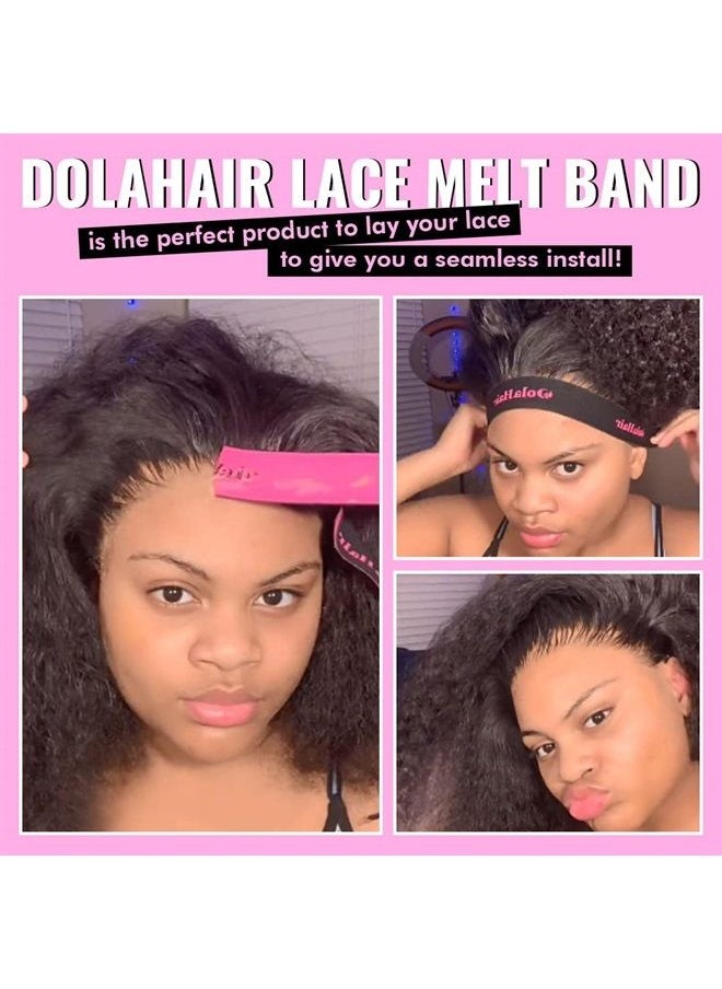 Dolahair Lace Melting Band, Elastic band for Wigs, 4PCS Wig Holding Band for Wigs Edge Wrap to Lay Edges, wig bands for keeping wigs in place, wig headband, lace band, wig accessories melt band for la  - Image 2