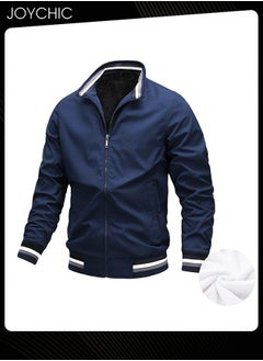 Casual Autumn and Winter Solid Color Lightweight Jacket Velvet Cotton Windproof Waterprood Warm Zipper Coat for Men Outdoor Blue - pzsku/ZA18F133516A6C78139FFZ/45/_/1727336827/b642ec95-023f-4e5e-b941-dd22bc66cfaf