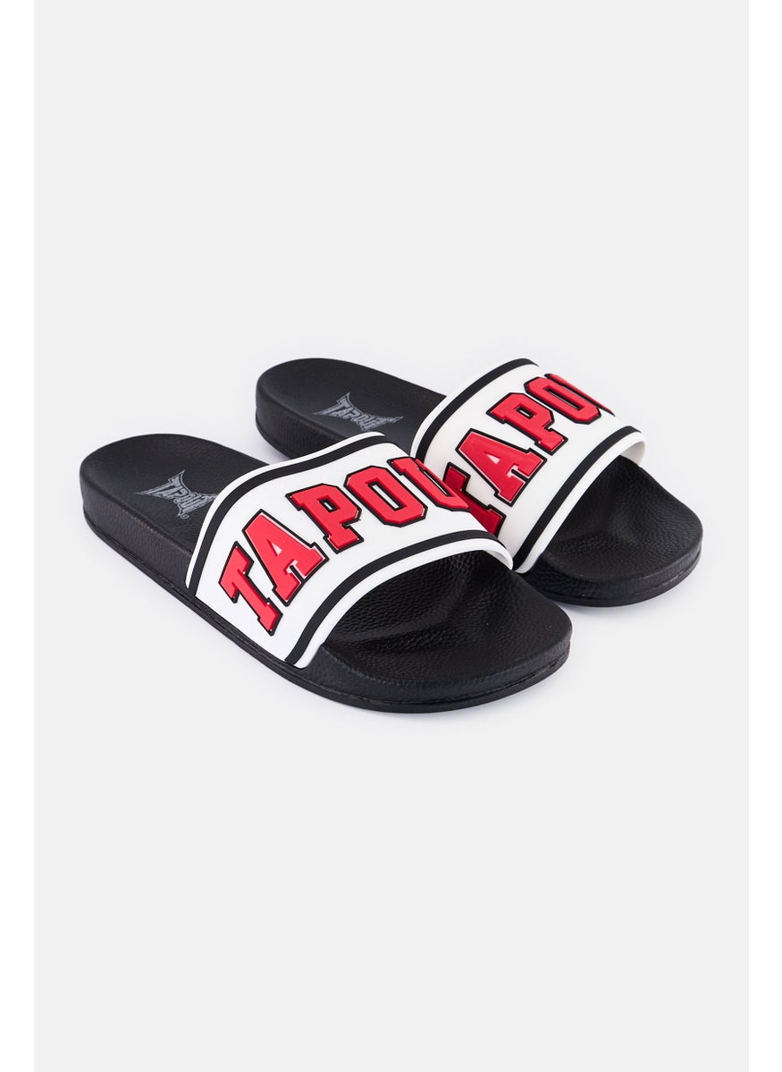 TapouT Men Brand Logo Slip On Slides, Multicolor  - Image 1