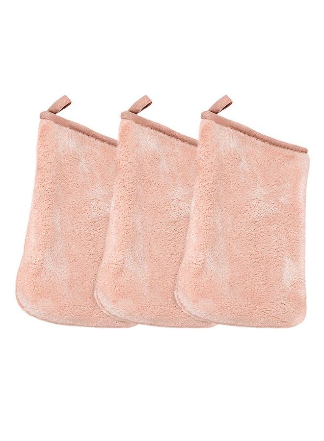 Eurow Microfiber Wash Cloth And Makeup Removal Facial Cleansing Cleaning Mitt 3 Pack  - Image 2