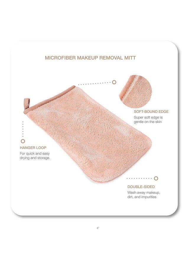 Eurow Microfiber Wash Cloth And Makeup Removal Facial Cleansing Cleaning Mitt 3 Pack  - Image 4