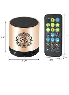 ELTRAZONE Remote Control Speaker Portable Quran Speaker MP3 Player 8GB TF FM Quran Koran Translator USB Rechargeable Speaker  - Image 3