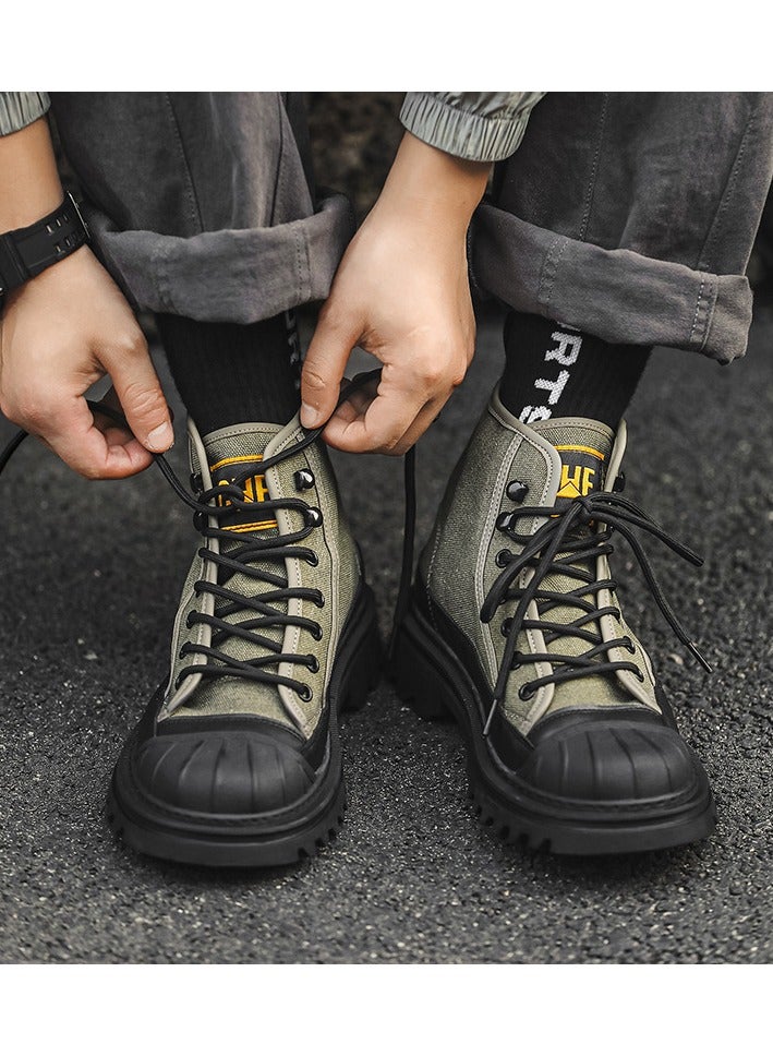 Warrior Fashionable and versatile elevated Martin boots - Image 3