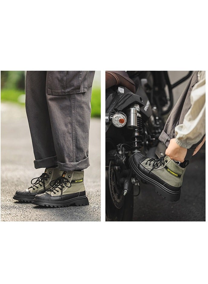 Warrior Fashionable and versatile elevated Martin boots - Image 5