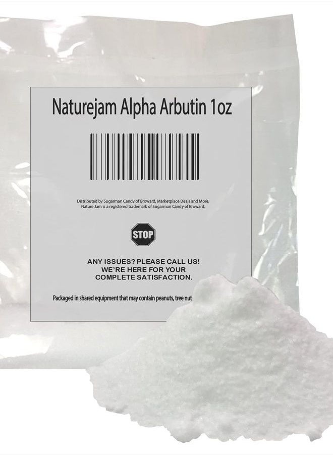Naturejam - Alpha Arbutin Powder Pure Skin Whitener Brightener Dark Spot Corrector (1 Ounce) - Image 1
