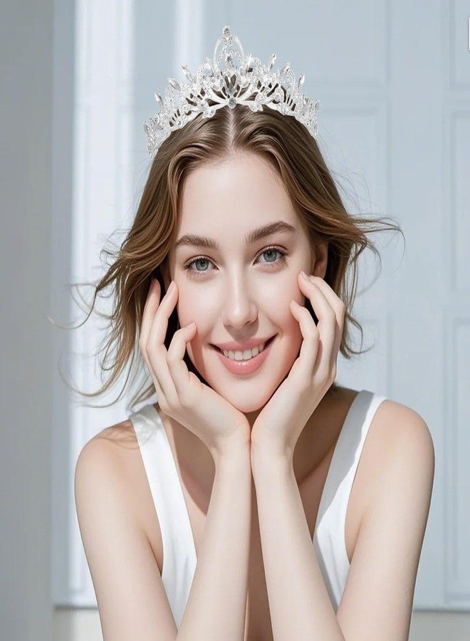 Kamirola Crystal Crowns and Tiaras Headband for Women Birthday Party Wedding Prom Bridal Christmas ValentineTR20 - Image 3