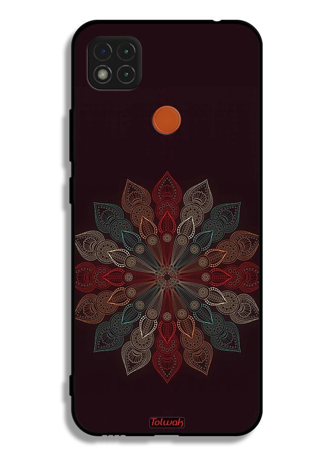 Tolwak Xiaomi Redmi 9C Protective Case Cover Mandala Flower Art - Image 2