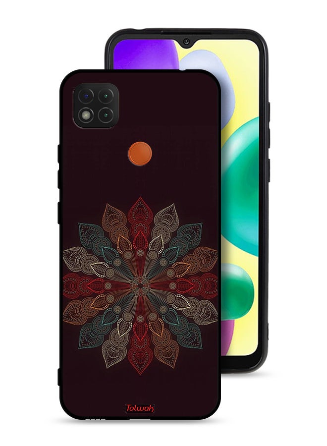 Tolwak Xiaomi Redmi 9C Protective Case Cover Mandala Flower Art - Image 1