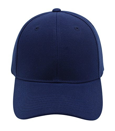 Top Level Baseball Cap Hat Men Women - Classic Adjustable Plain Blank, NAV Navy - Image 2