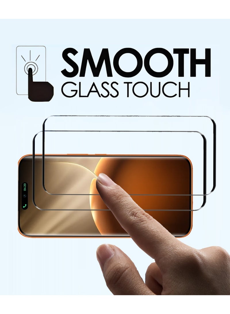 Yunpy [2+1 Packs] for Tecno Camon 50 Ultra Tempered Glass Screen Protector with Camera Lens Film, Including 2 Pack Front Glass and 1 Pack Camera Lens Film, 9H Hardness HD Clear Anti-Scratch Anti-Fingerprint Bubble-Free Case Friendly Screen Protector - Image 4