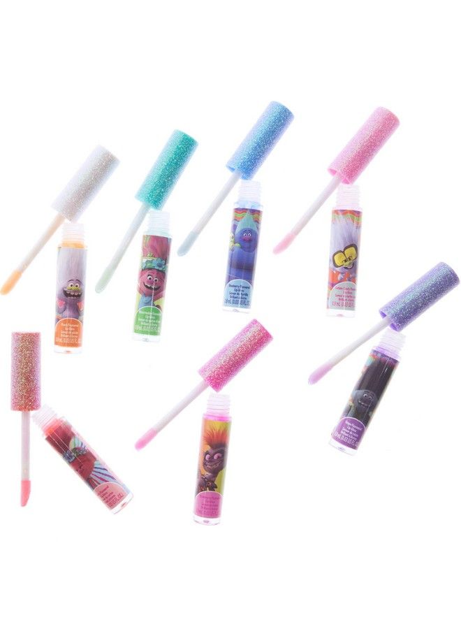 TOWNLEY GIRL Trolls World Tour Super Sparkly 7 Pieces Party Favor Lip Gloss Makeup Set For Girls Kids Toddlers Perfect For Parties Sleepovers Makeovers Birthday Gift For Girls Above 3 Yrs (7 Ct) - Image 5