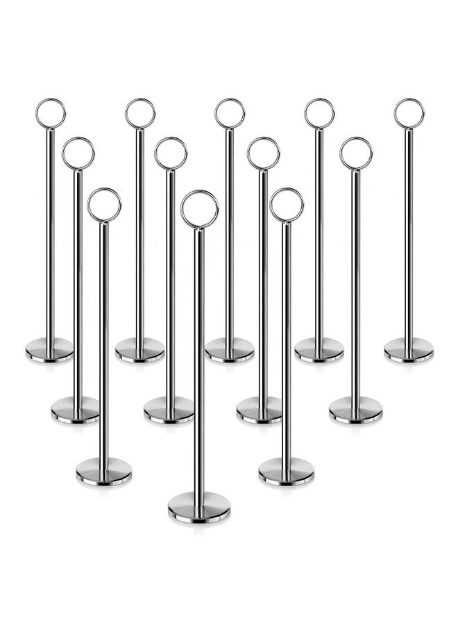 New Star Foodservice New Star Foodservice 23244 Ring-Clip Table Number Holder/Number Stand/Place Card Holder, Set of 12, 12-Inch  - Image 1