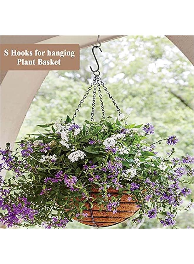 Arabest 30 Pack Heavy Duty S Hooks Black Steel S Shaped Hooks for Hanging Jeans Pans Pots Plants Bags Towels Kitchen Closet Hooks Hanger, Large 3.5 inch - Image 5