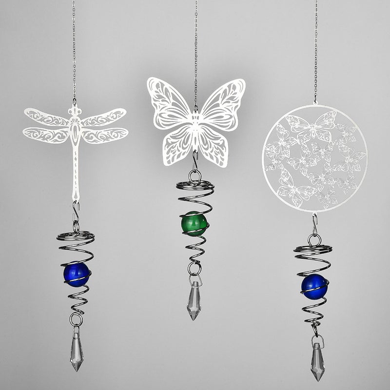 Sun Catcher Southeast Asia Metal Wind Bell Rotary Diy Accessories Crystal Ball Wind Bell Sun Catcher - Image 2