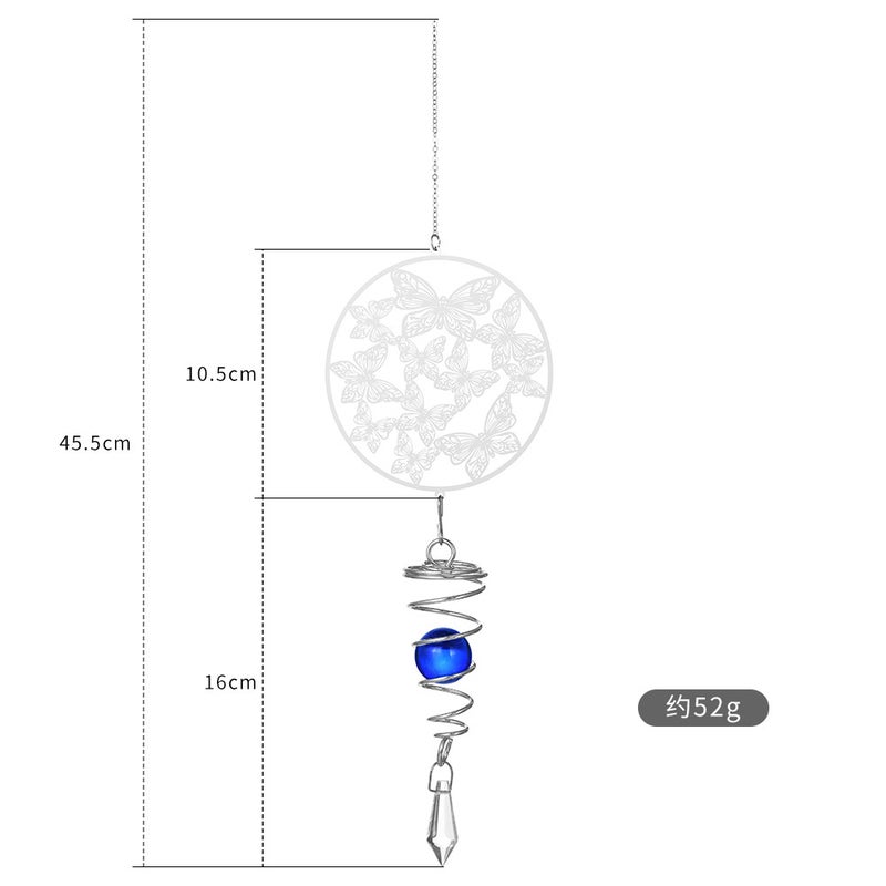 Sun Catcher Southeast Asia Metal Wind Bell Rotary Diy Accessories Crystal Ball Wind Bell Sun Catcher - Image 1