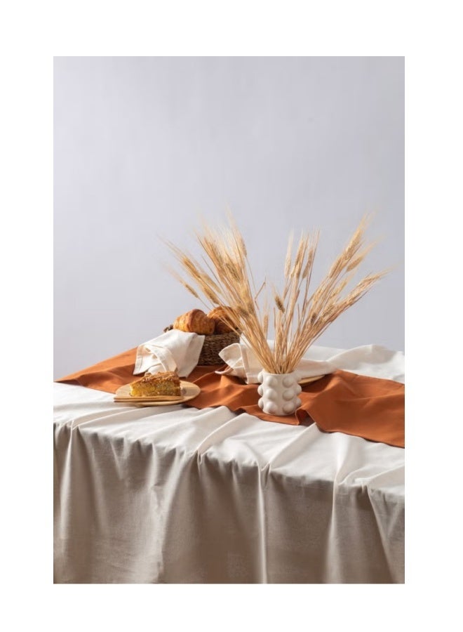 ميكسد نسيج | غطاء طاولة قماش كتان عضوي خام 160 × 300 سم - Image 2