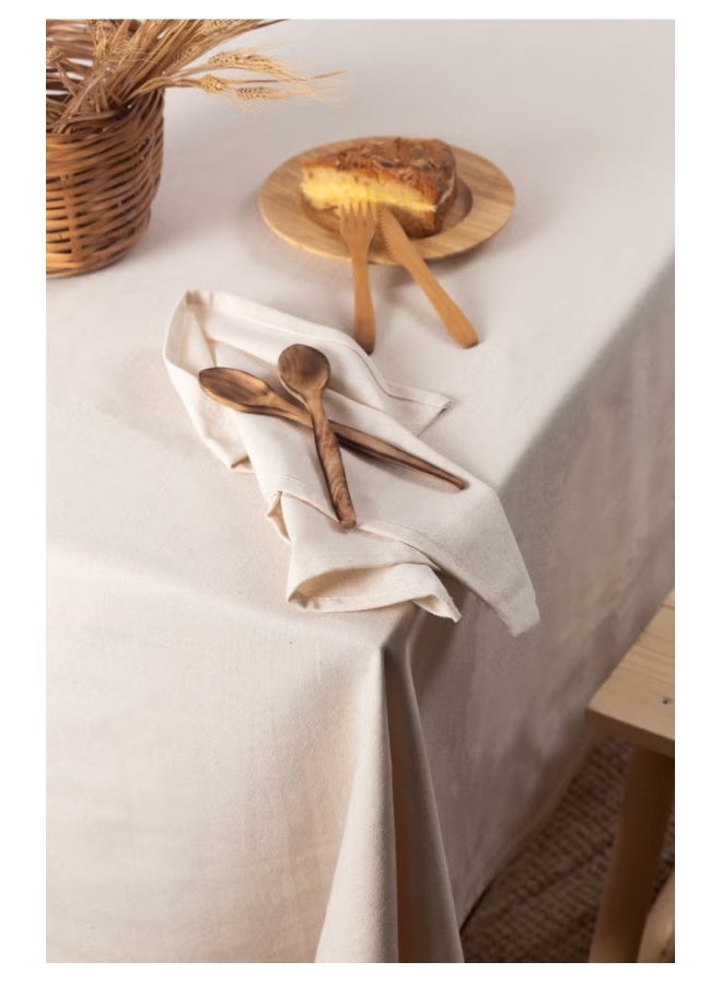 ميكسد نسيج | غطاء طاولة قماش كتان عضوي خام 160 × 300 سم - Image 4