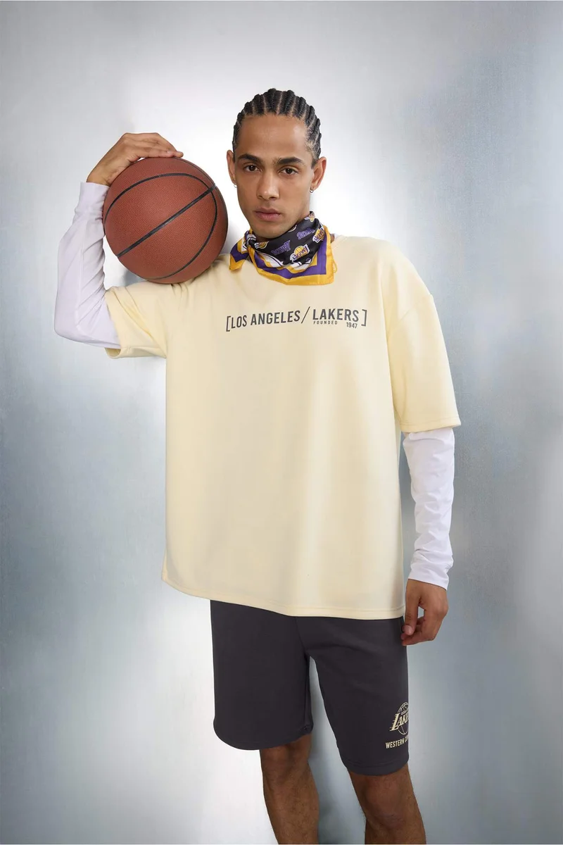 Defacto NBA Los Angeles Lakers Relax Fit T-Shirt