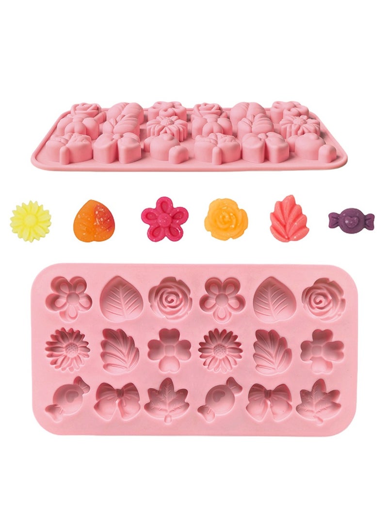 قوالب سيليكون زهرة ديزاي 3D، زهرة التوليب، عقدة، أوراق، جيلي، بودينغ جليدي، صابون، قوالب الفوندان، كعك، شوكولاتة، زينة الكعك - Image 1