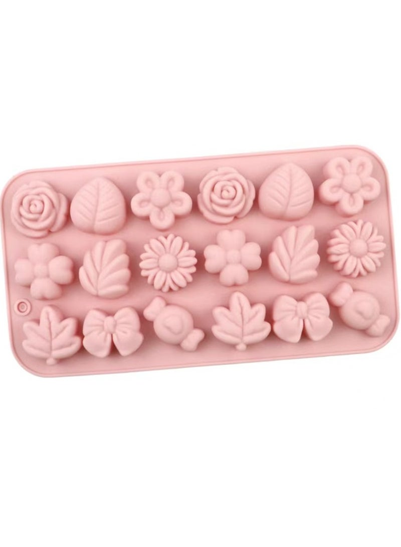 قوالب سيليكون زهرة ديزاي 3D، زهرة التوليب، عقدة، أوراق، جيلي، بودينغ جليدي، صابون، قوالب الفوندان، كعك، شوكولاتة، زينة الكعك - Image 3