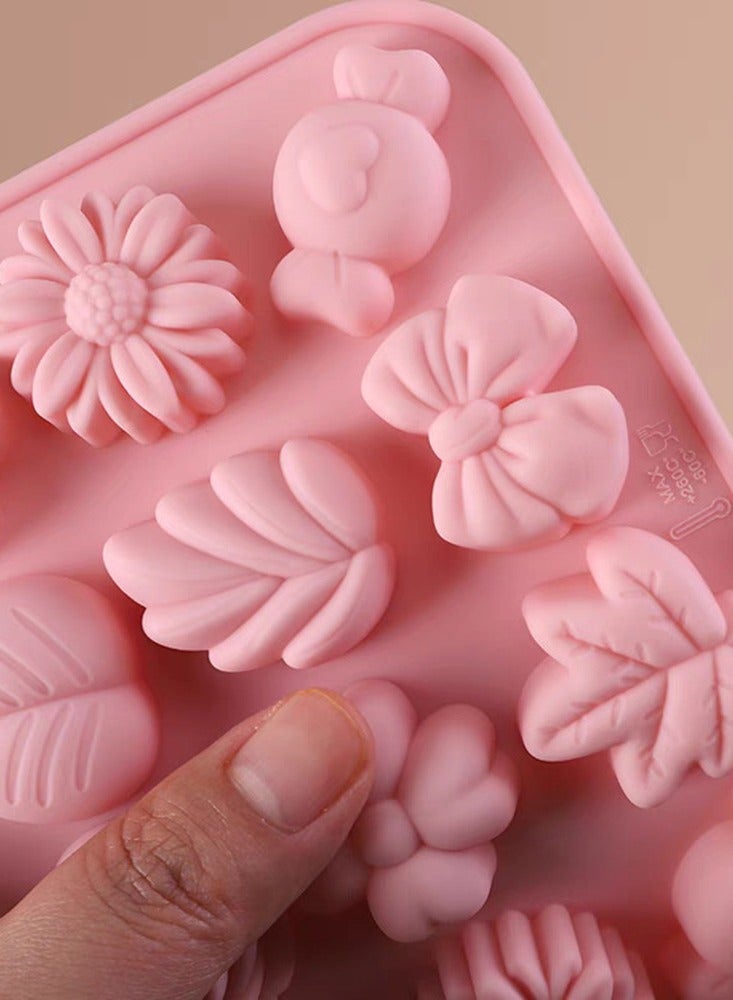 قوالب سيليكون زهرة ديزاي 3D، زهرة التوليب، عقدة، أوراق، جيلي، بودينغ جليدي، صابون، قوالب الفوندان، كعك، شوكولاتة، زينة الكعك - Image 5