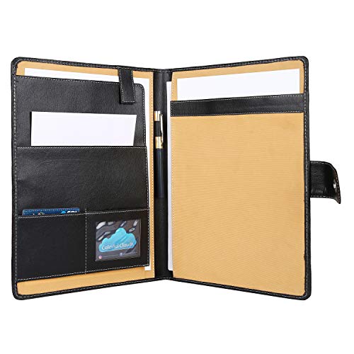 AmazingHind Professional File Folders, Document Files For Certificates, A4 Size (Faux Leather - Black01) - Image 5