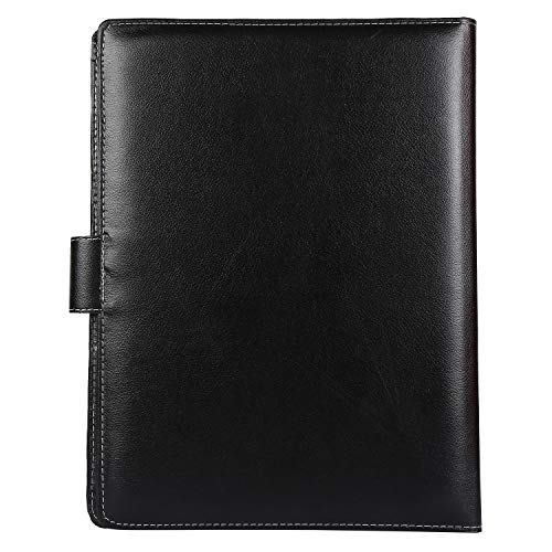 AmazingHind Professional File Folders, Document Files For Certificates, A4 Size (Faux Leather - Black01) - Image 4