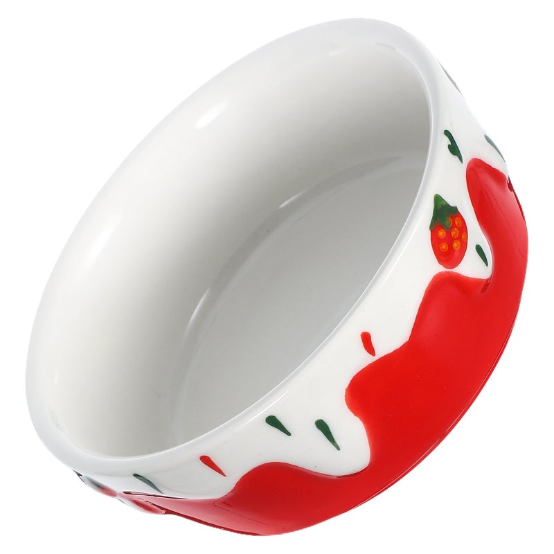 Hamster Ceramic Food Bowl Anti-Spill Food Bowl Water Feeding Dish for Hamsters Guinea Chinchillas and - Image 1