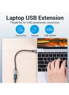 VENTION Vention USB 3.0 C Male to A Female OTG Cable 0.15M Gray Aluminum Alloy Type  - Image 5