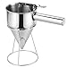 MAOPINER MAOPINER Stainless Steel Pancake Batter Dispenser, Piston Funnel Cake Maker Dispenser, Commercial Chocolate  - Image 2